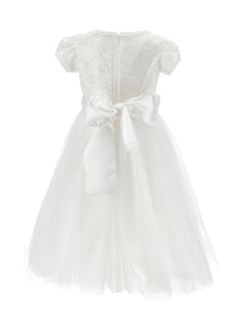 Girls | Light Tulle Sequin Dress | Cream
