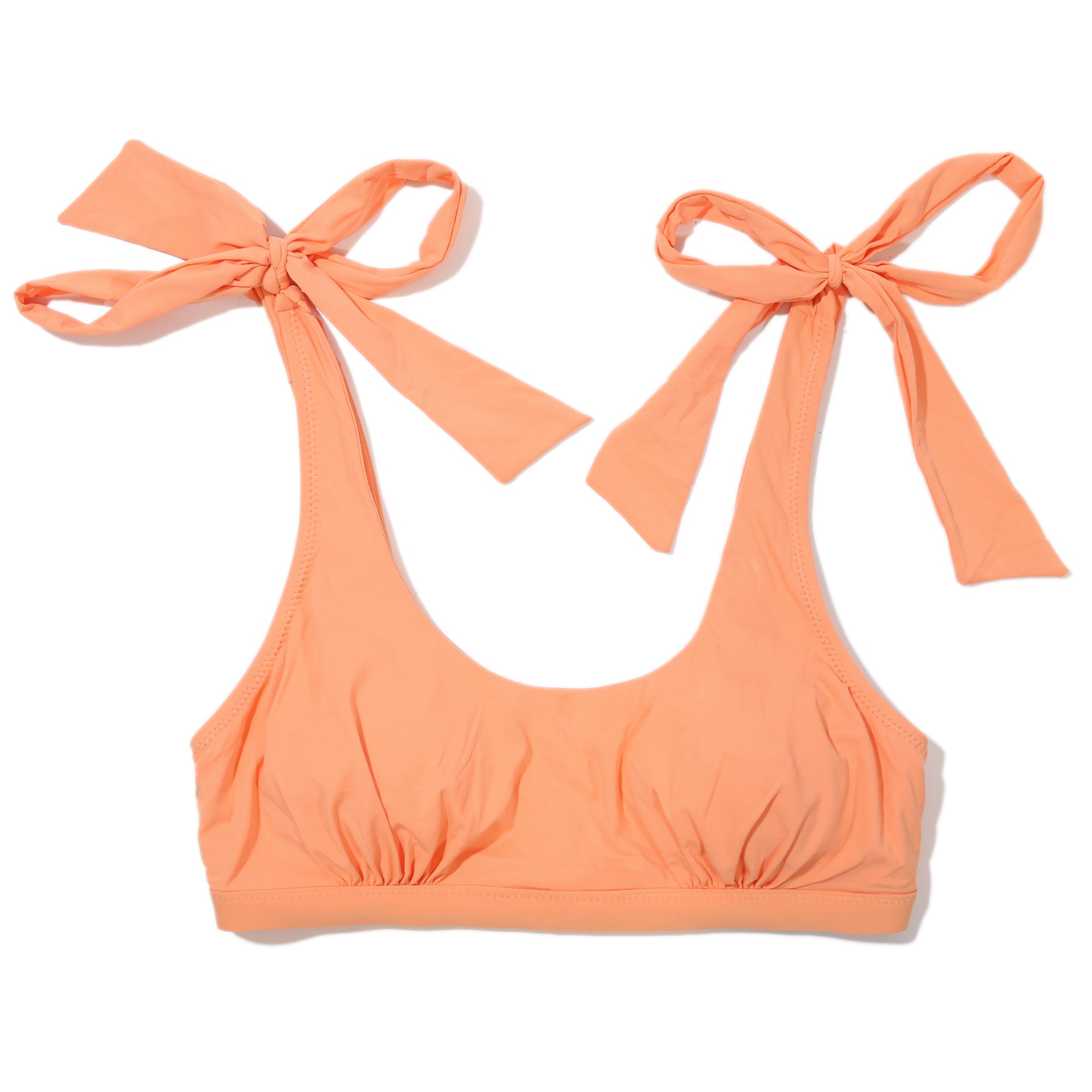 Swim Scoop Bikini Top | Florence (Orange)