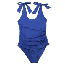 Swim Scoop One Piece | Poolside (Blue-Solid)