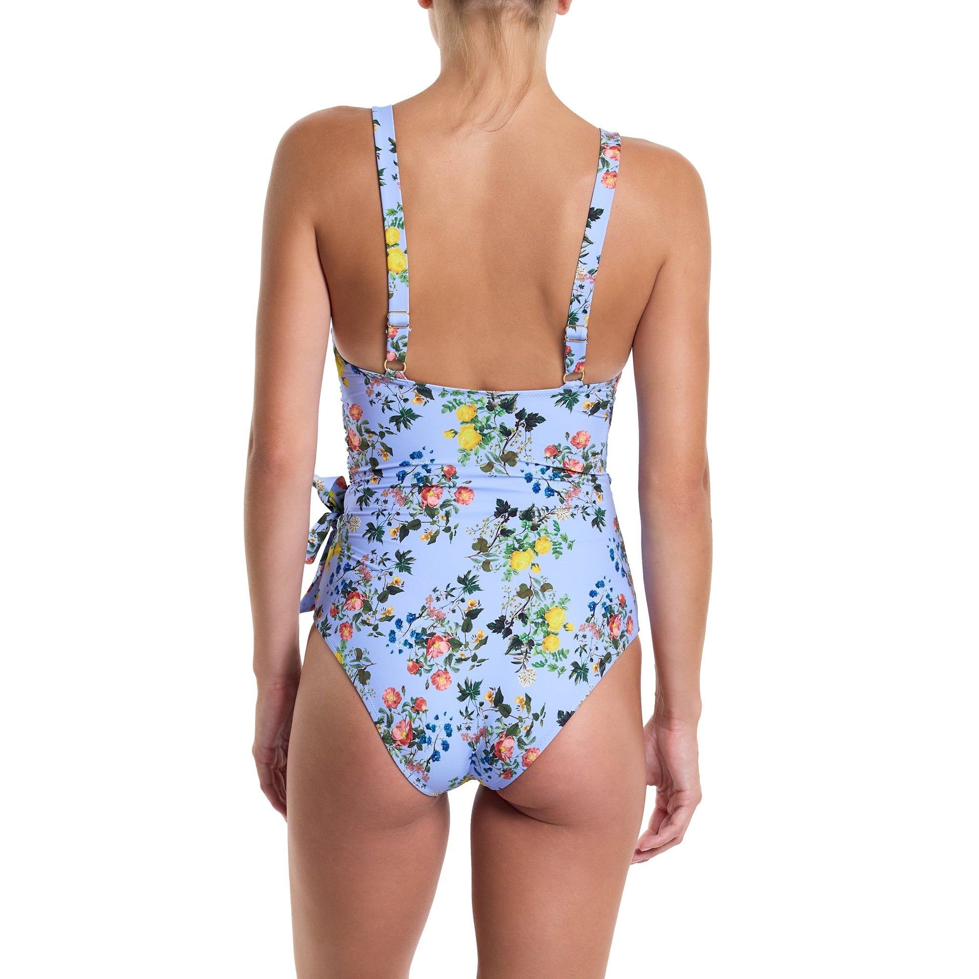 Swim Wrap One Piece | Thankful (Blue)