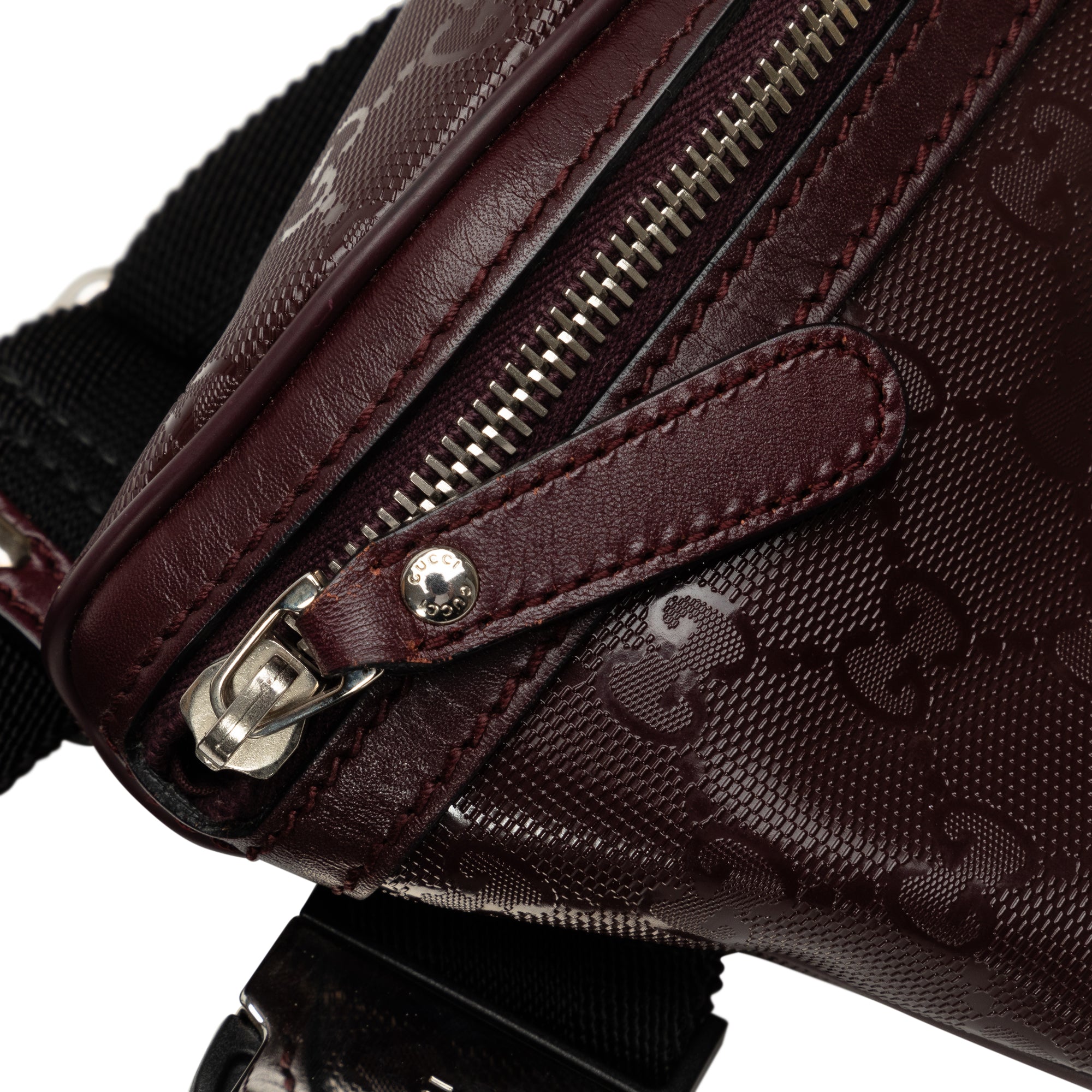 Gucci | Pre-Owned GG Imprime Belt Bag | Red