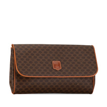 Celine | Pre-Owned Macadam Coated Canvas Clutch | Brown