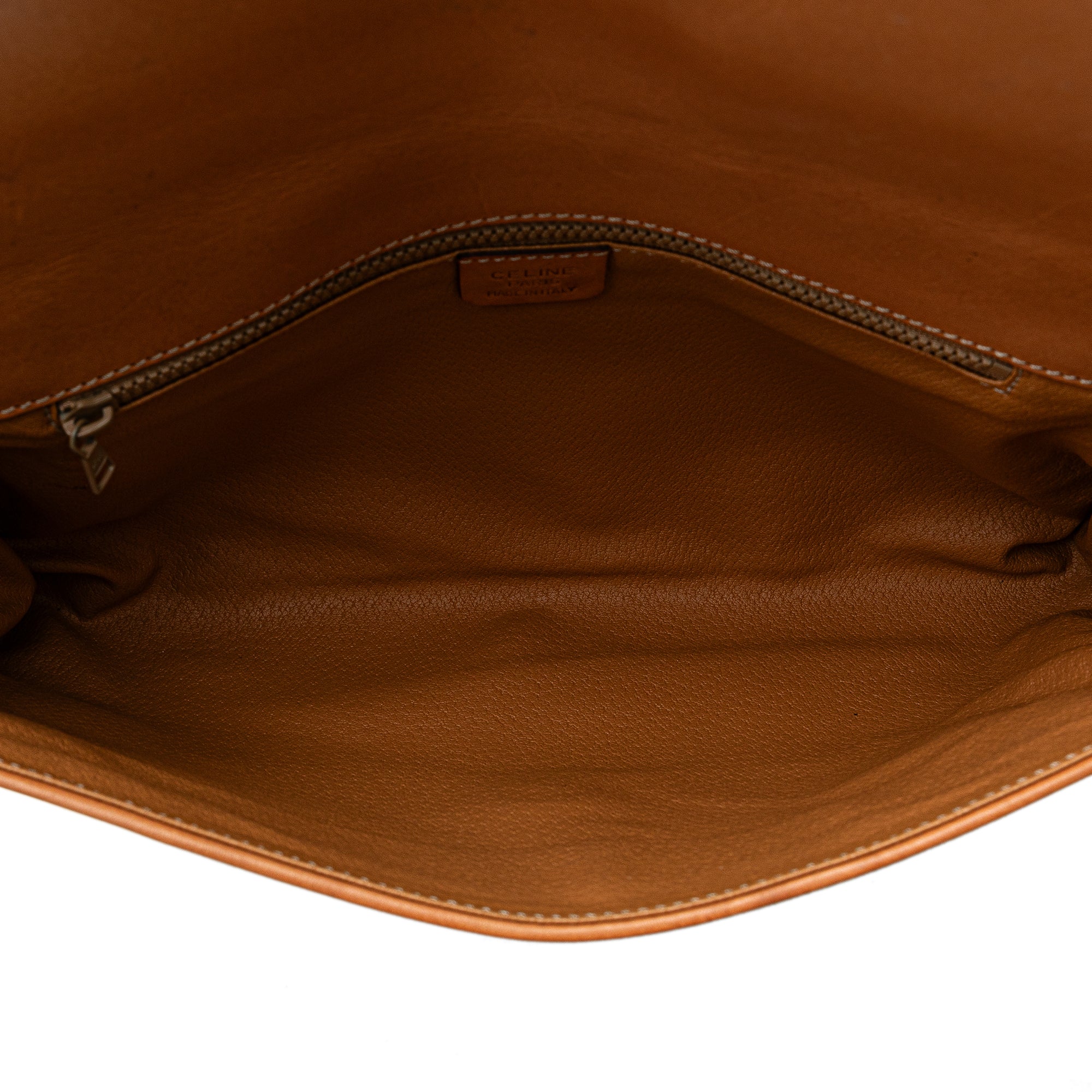 Celine | Pre-Owned Macadam Coated Canvas Clutch | Brown