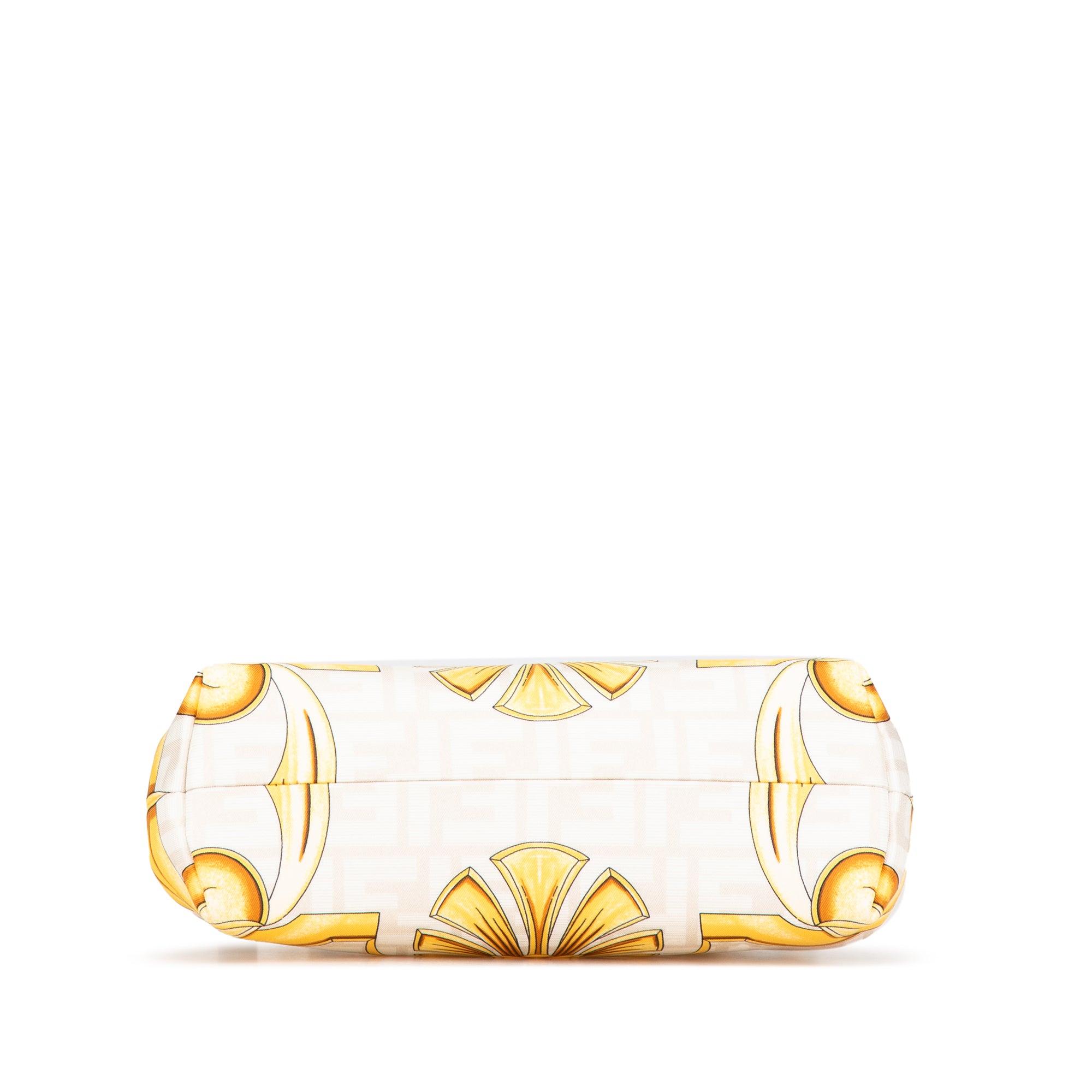 Fendi | Pre-Owned Fendace Fendi First Coated Canvas FF Baroque Print Crossbody | Yellow