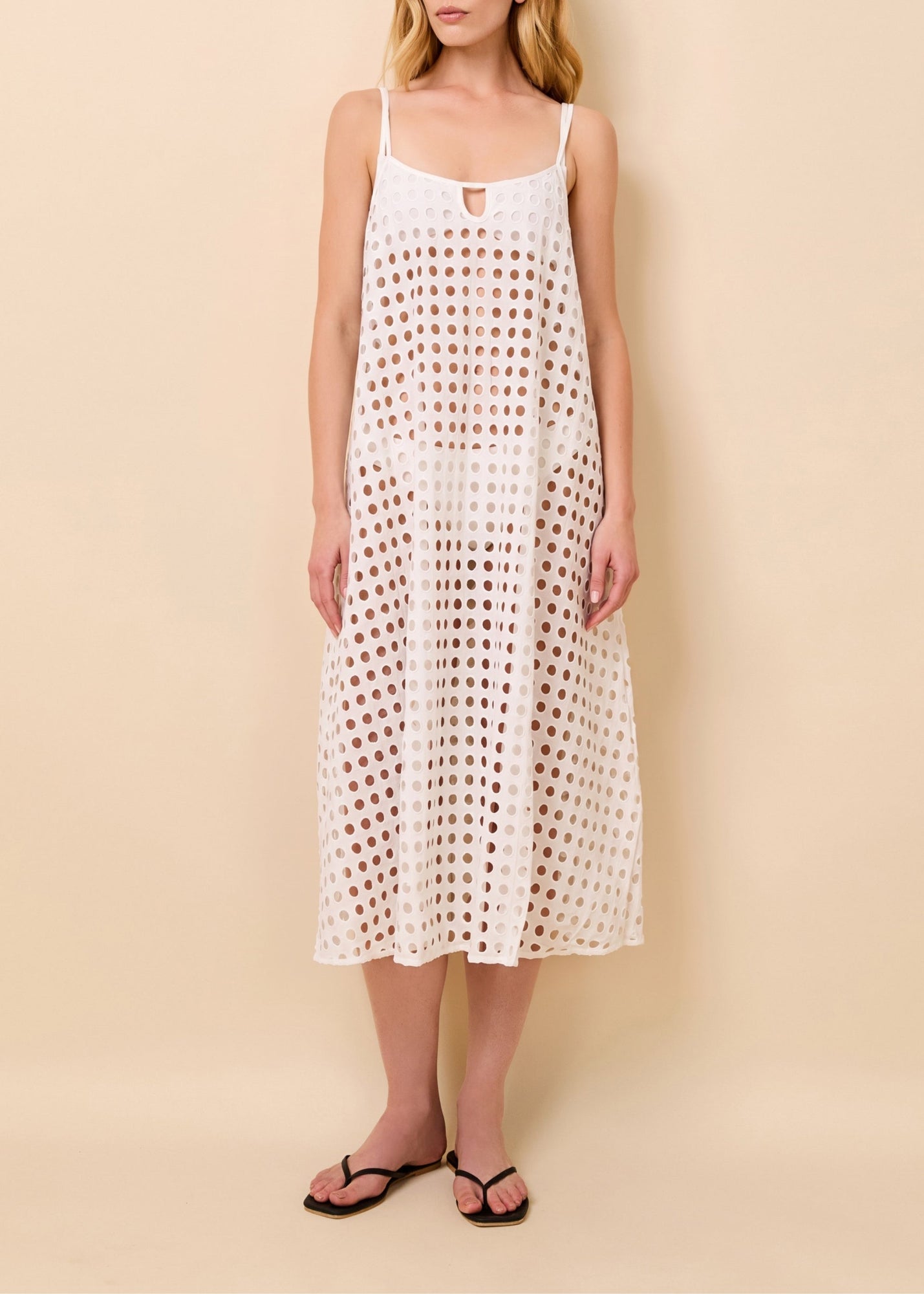 Womens | Annika Eyelet Dress | Marshmallow