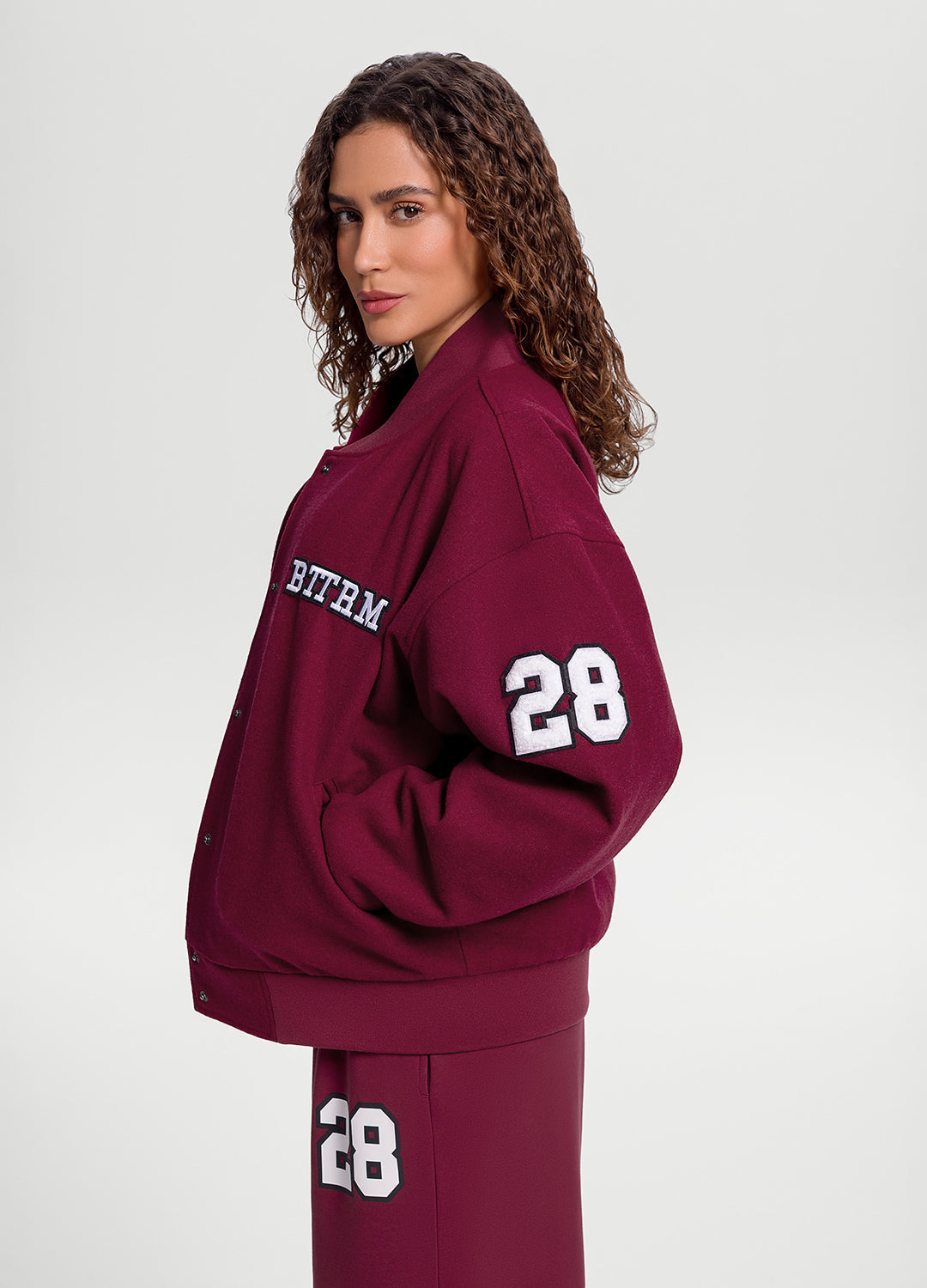 Better League Varsity Jacket | Burgundy