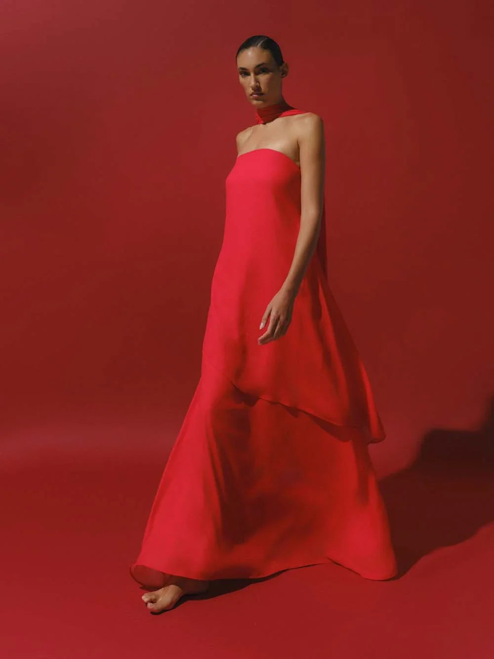 El Maxi Dress | Fire Red
