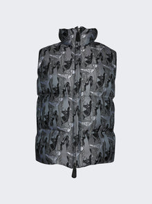Men | BURBERRY | Parkfield Ekd Vest Monochrome Silver Pattern