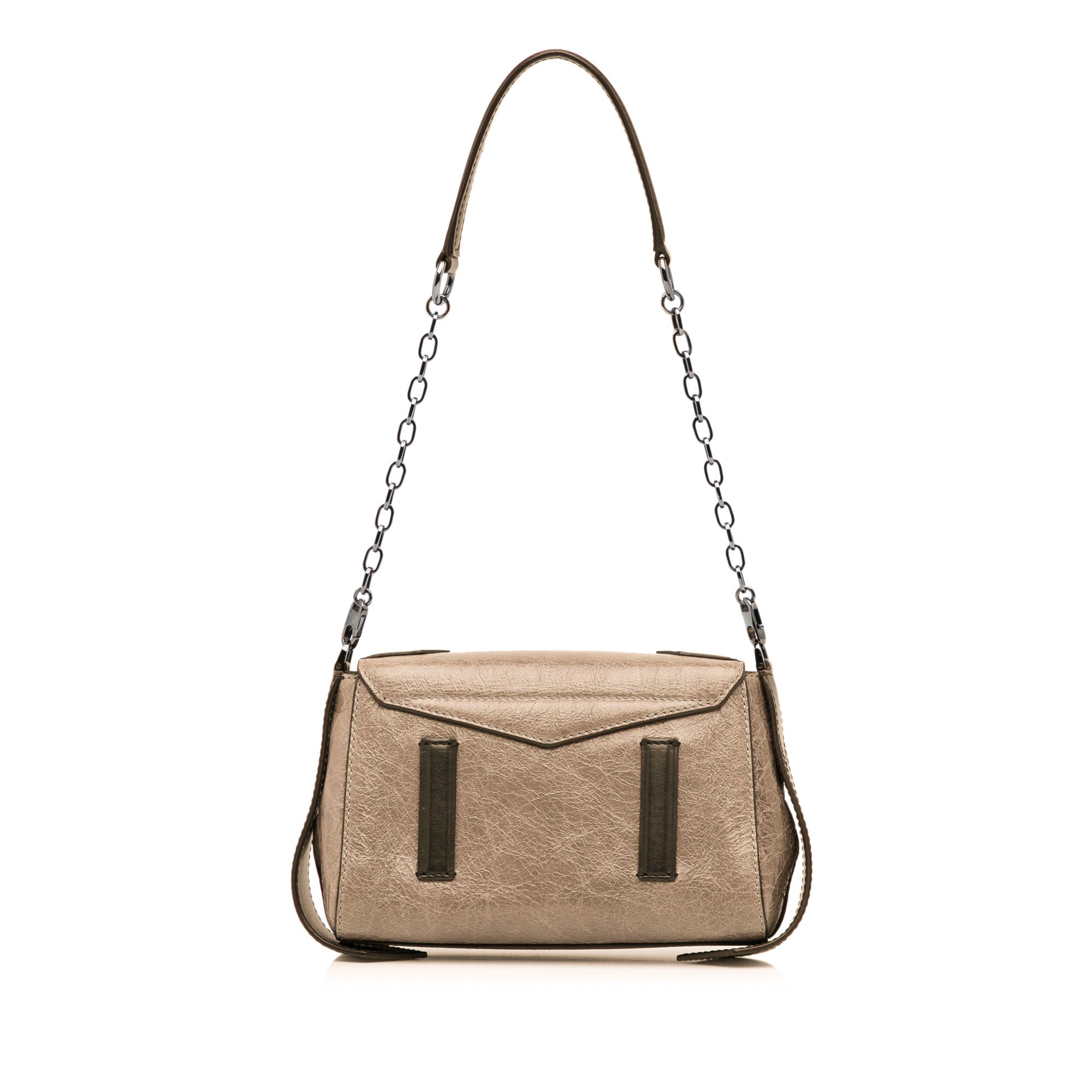 Givenchy | Pre-Owned Small Crinkled Calfskin ID Convertible Bag | Brown