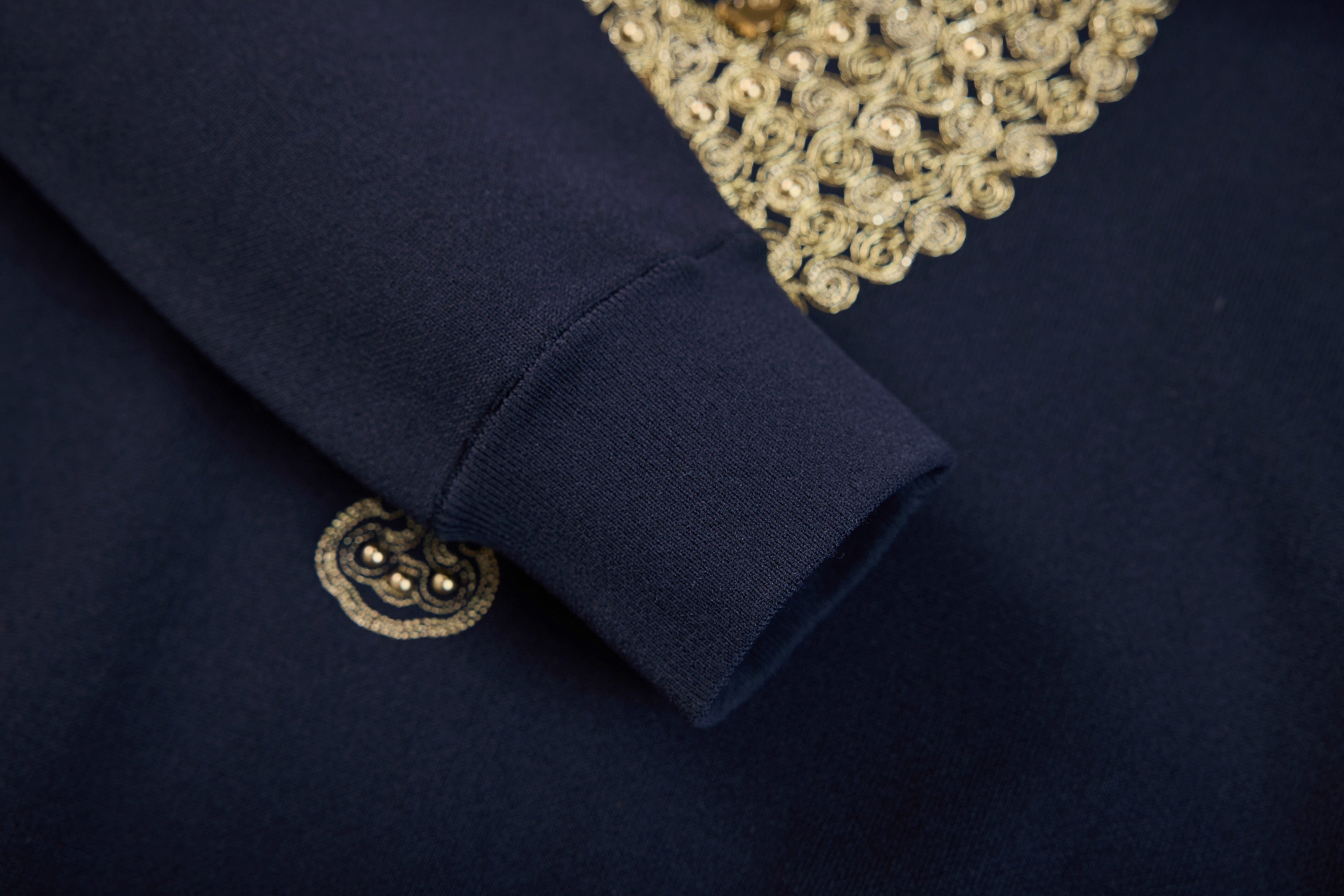 Hoodie with Embroidery | Navy