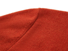 Contrast Knit Cardigan | Orange