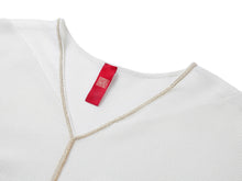 3/4 Sleeve V-Neck Blouse | White