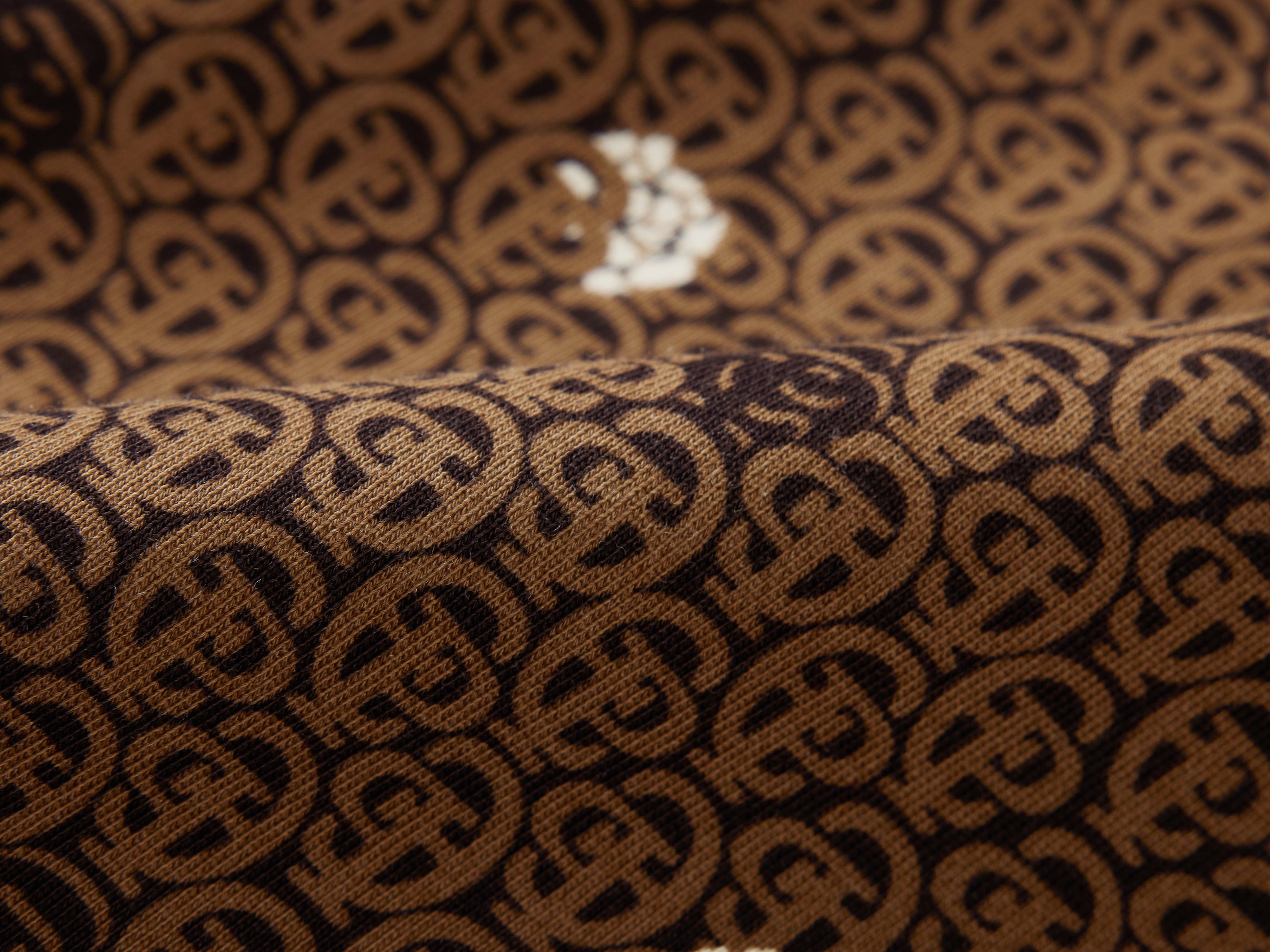 Cotton Printed Jacket | Brown