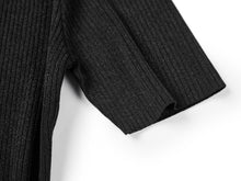 Short Sleeve Knit Top | Black