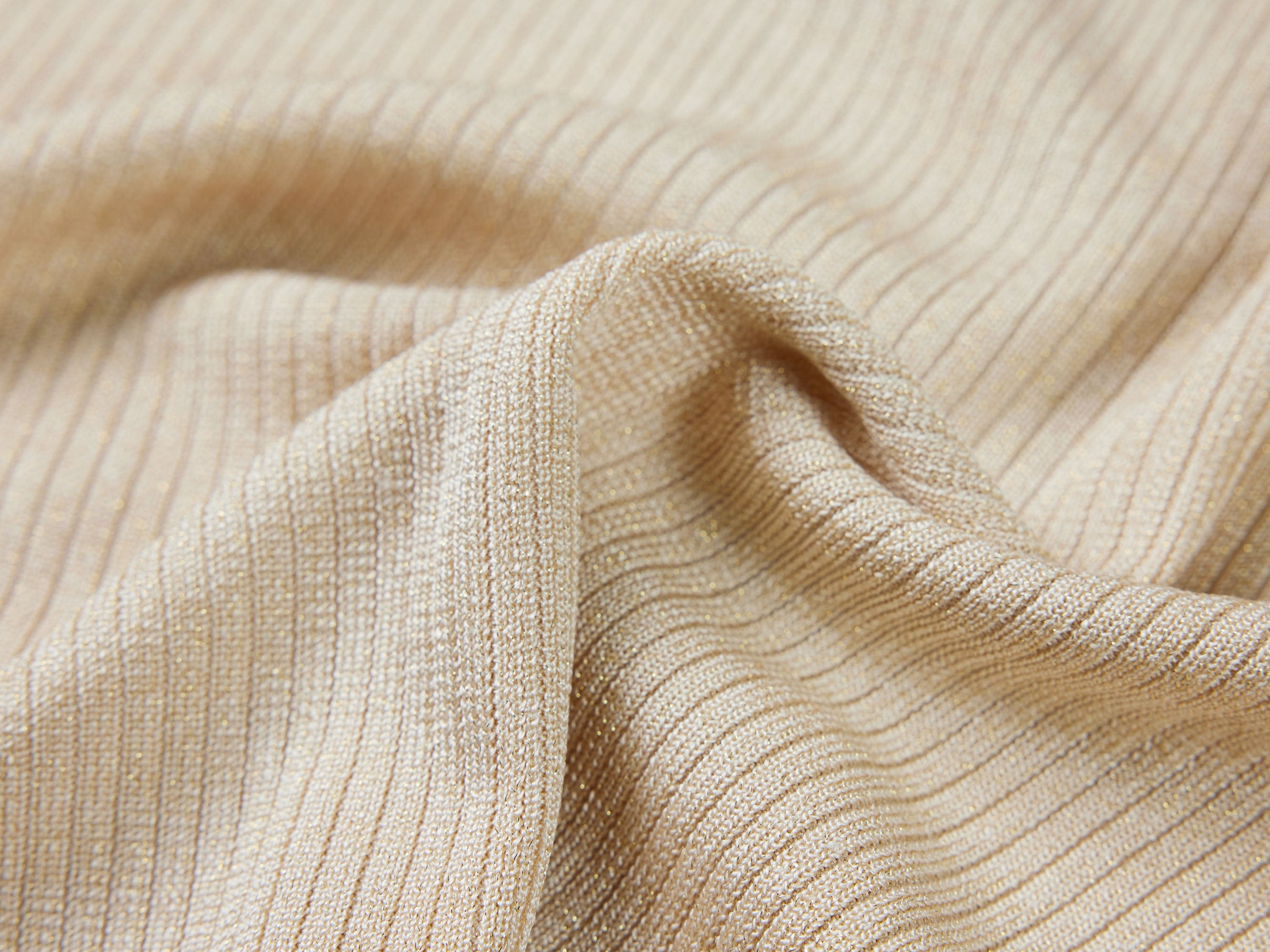 Knit Short Sleeve Top | Beige