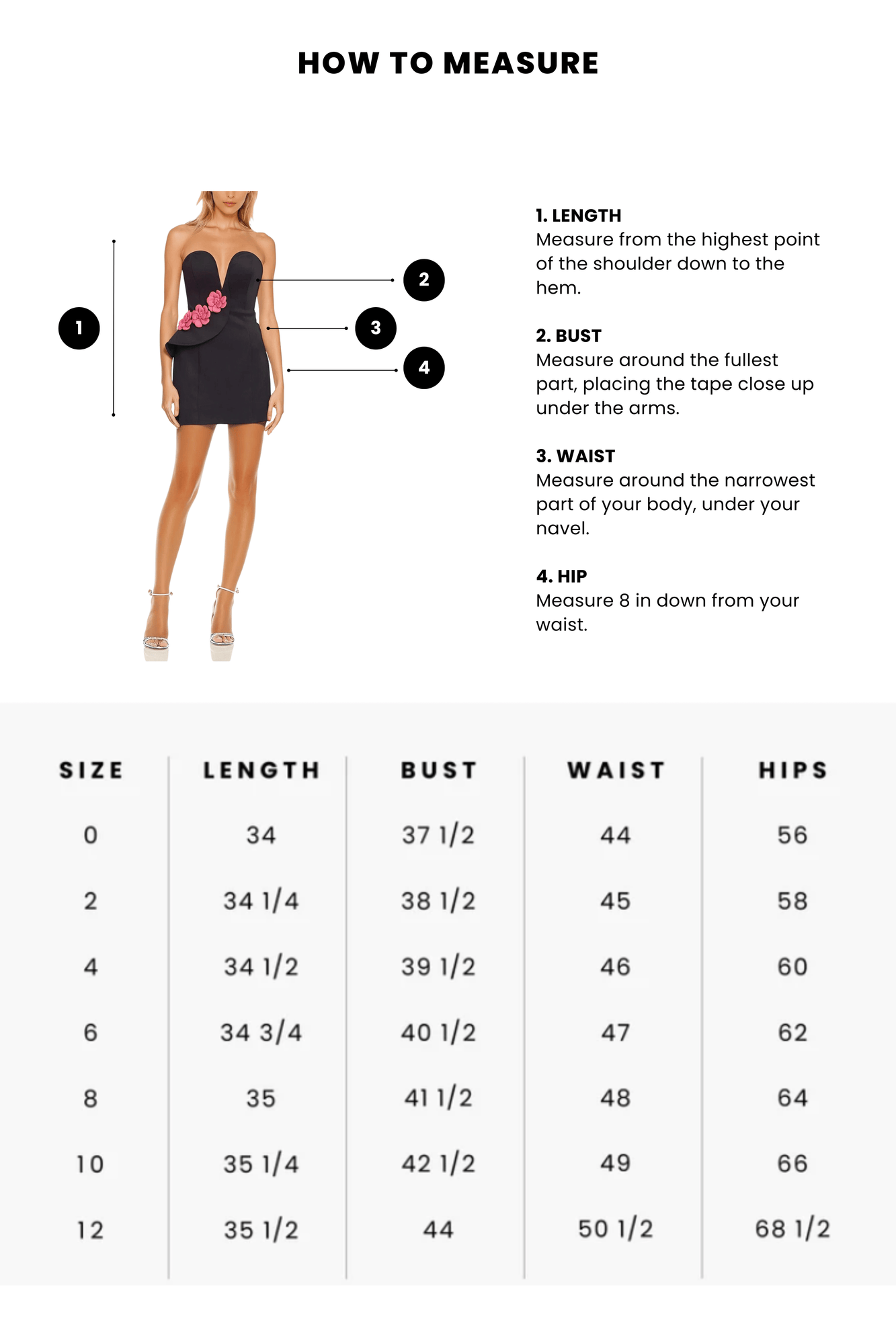 ONE33 SOCIAL | The Zoey Black Strapless Mini Dress | Black / Pink