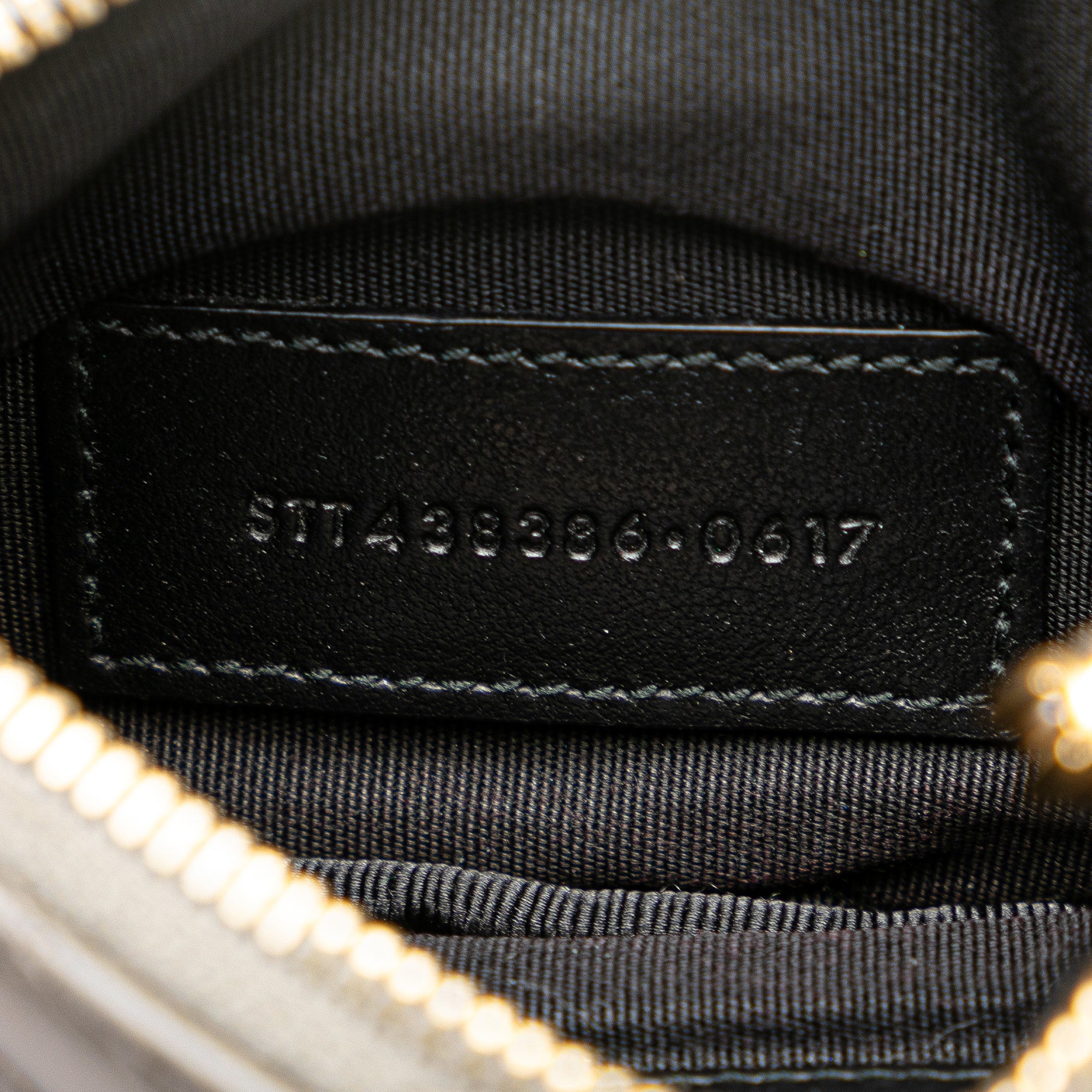 Saint Laurent | Pre-Owned Calfskin Matelasse Monogram Coin Pouch | Black