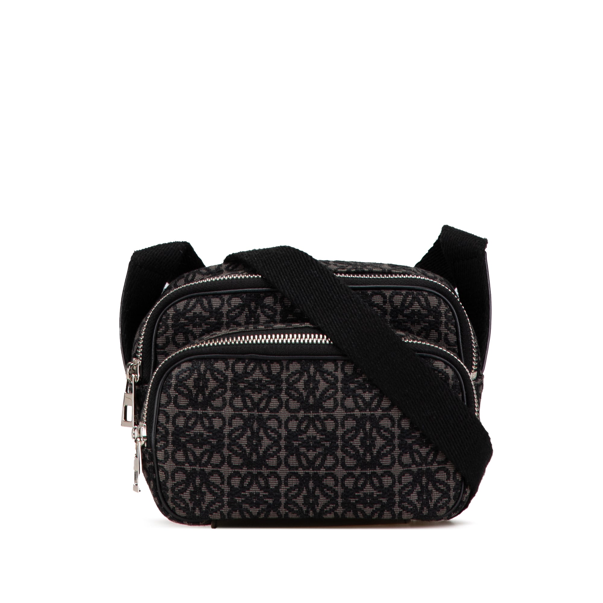 LOEWE | Pre-Owned Mini Anagram Canvas Camera Bag | Black