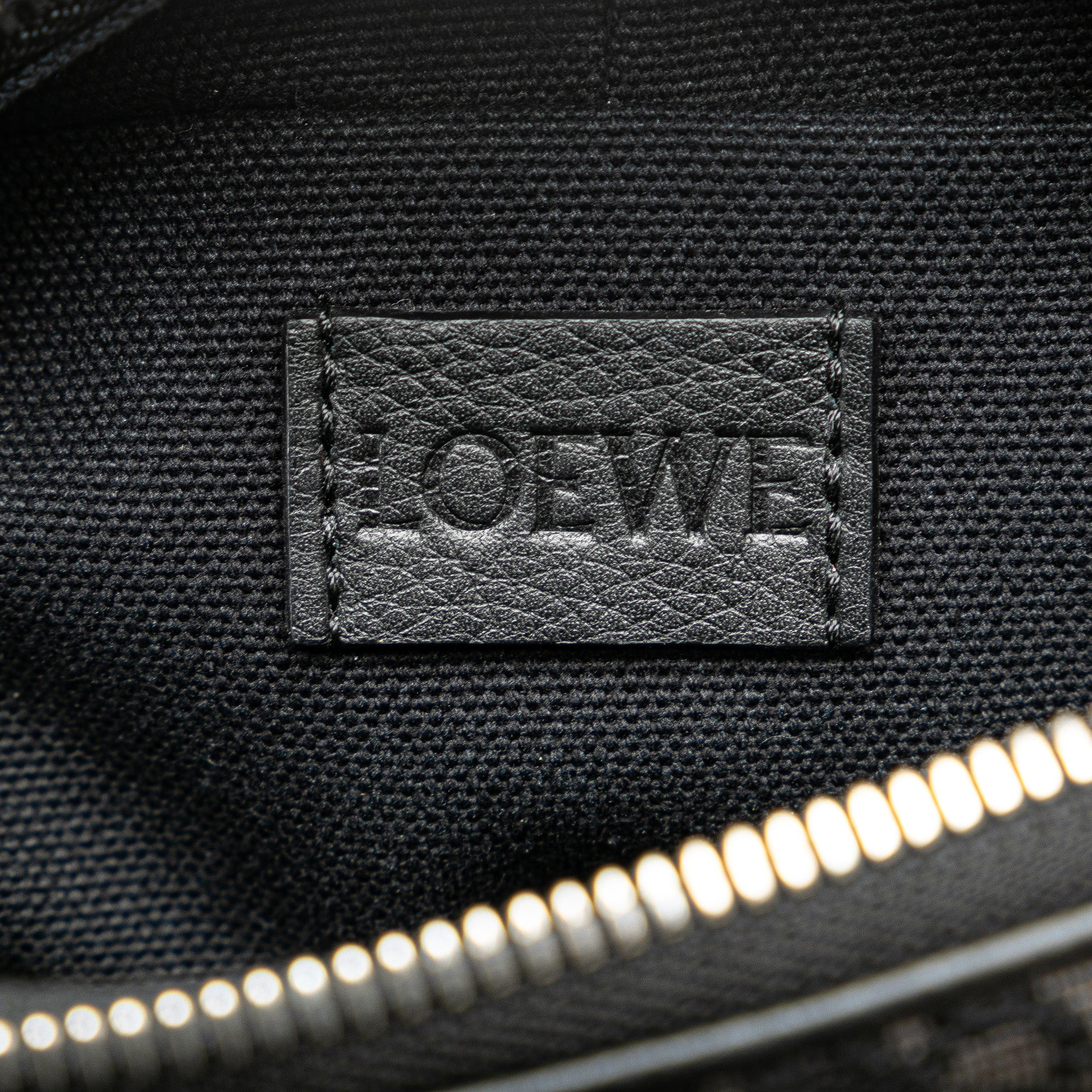 LOEWE | Pre-Owned Mini Anagram Canvas Camera Bag | Black