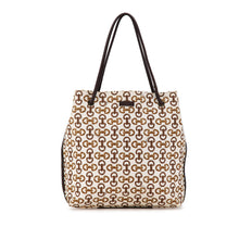 Gucci | Pre-Owned Horsebit Canvas Gifford Tote | White