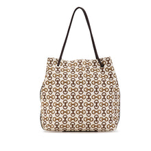 Gucci | Pre-Owned Horsebit Canvas Gifford Tote | White