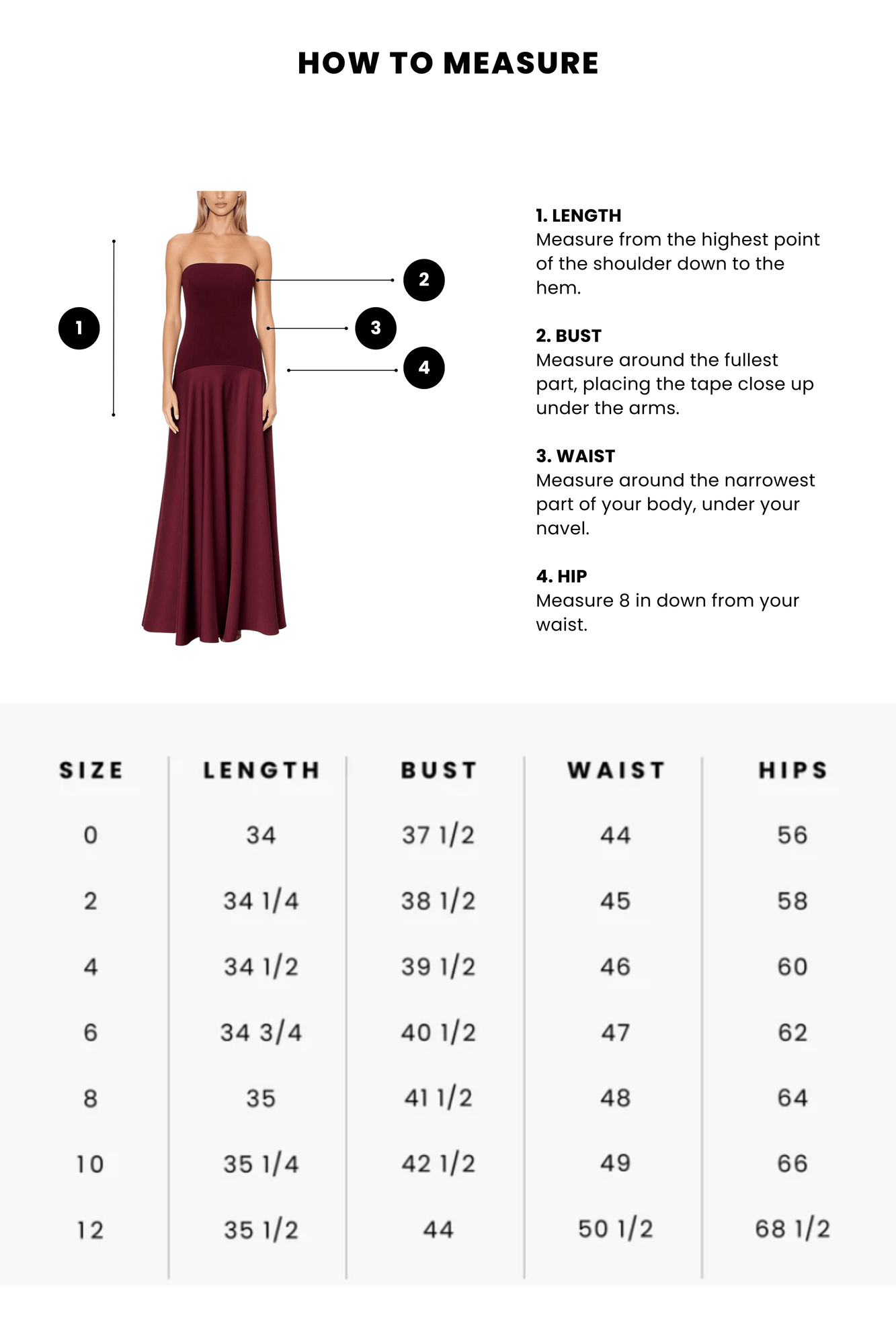 ONE33 SOCIAL | The Vivienne Burgundy Strapless Gown | Red / Purple