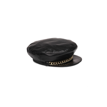 Marina Leather Cap | Black