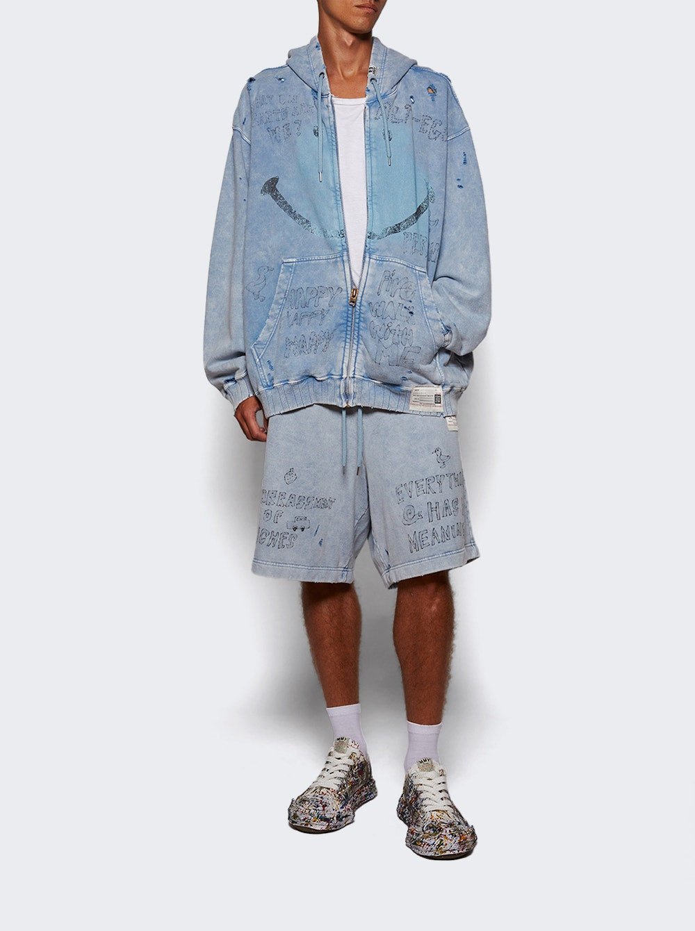 Men | Maison MIHARA YASUHIRO | "peterson 23" Og Sole Sputtering Low-top Sneaker | White