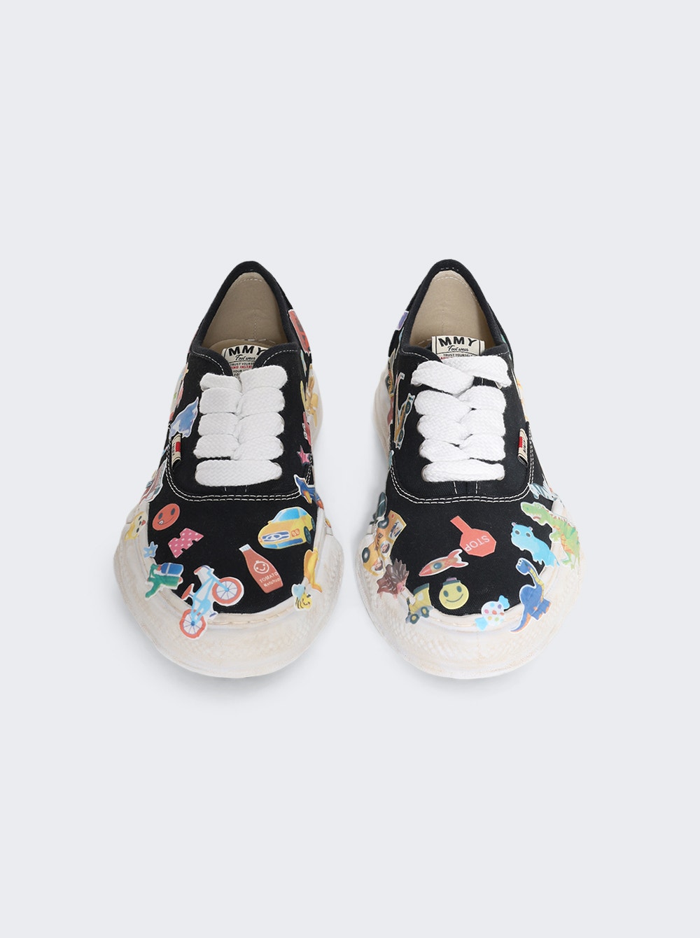 Men | Maison MIHARA YASUHIRO | "baker" Og Sole Sticker Printed Low-top Sneaker | Black