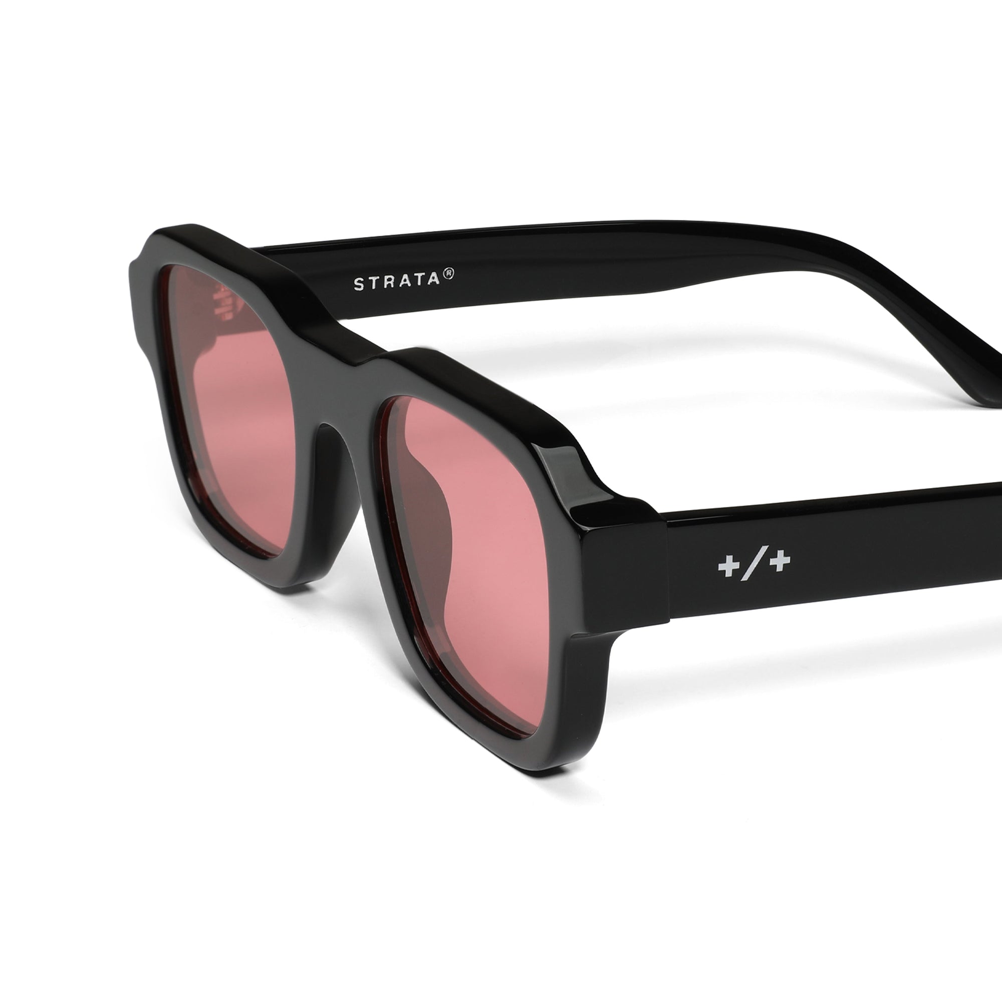 Reverb | Black | Pink Lenses
