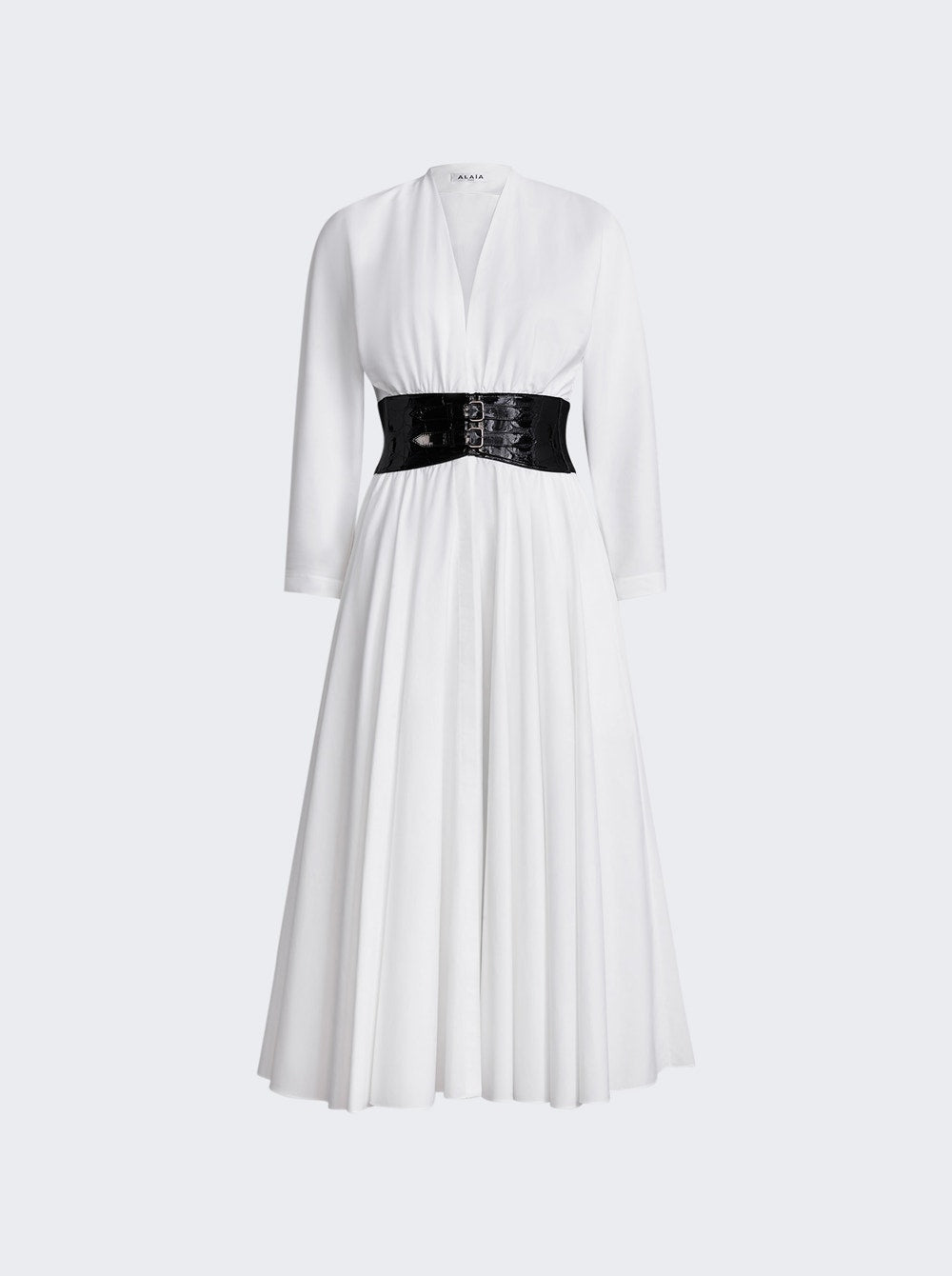Women | ALAÏA | Belted Dress | White