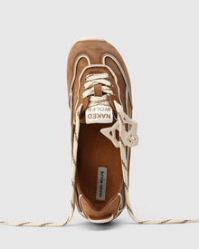 Womens | Absolute Wash/Leather Flat | Tan/Vanilla