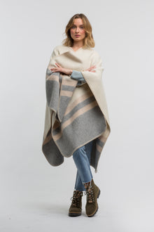Womens | Aspen Cape | Ivory / Light Grey / Beige