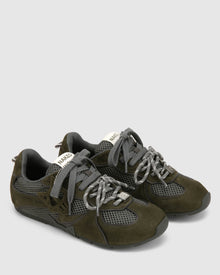 Womens | Adored Suede Sport Sneaker | Green