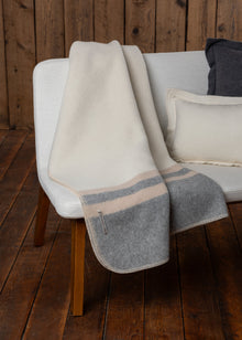 Home | Field Blanket | Beige / Ivory / Light Grey