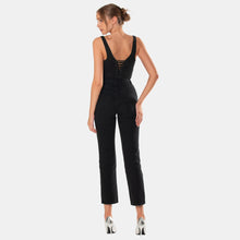 OW Collection ANDIE Rhinestone Corset Top Top 002 - Black Caviar