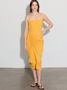 Angie Camisole Poplin Dress | Orange