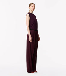 Another Tomorrow Featherweight Shell in Plum – Wool Women's Top