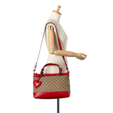 Gucci | Pre-Owned GG Canvas Valentine Satchel | Brown