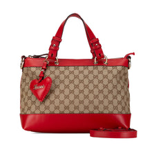 Gucci | Pre-Owned GG Canvas Valentine Satchel | Brown