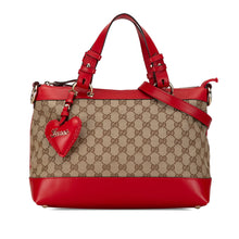 Gucci | Pre-Owned GG Canvas Valentine Satchel | Brown