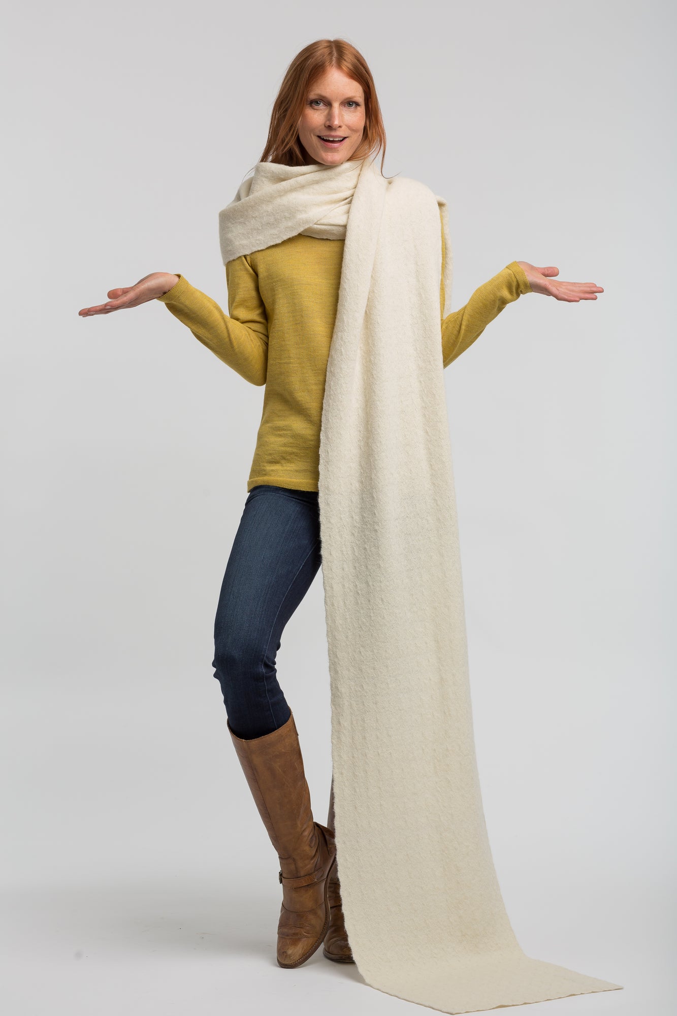 Womens | Big Sky Scarf | Ivory