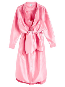 Women | Rosie Assoulin | Bustino Button Down Dress Starfish | Pink