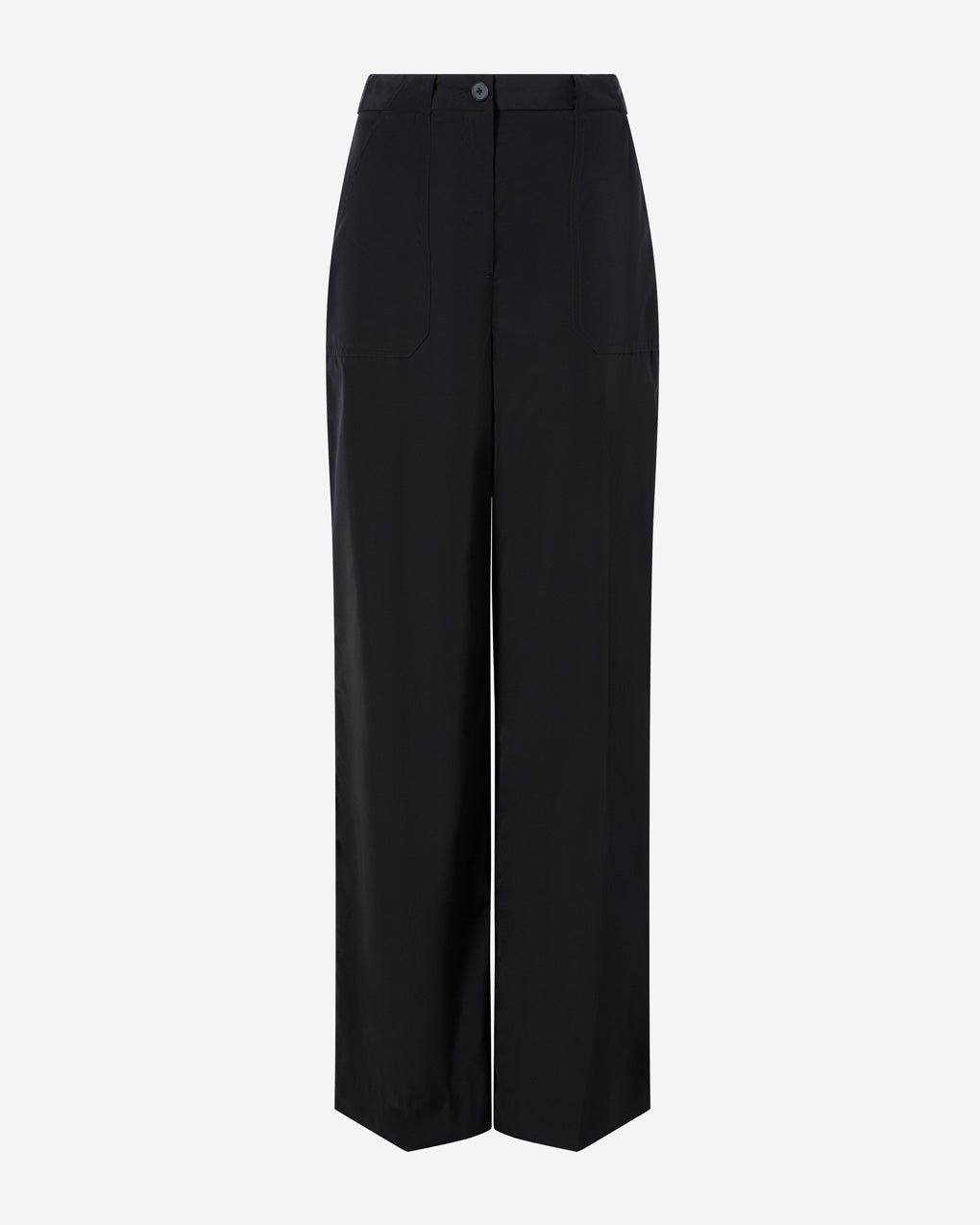 Womens | The Utility Trousers in Technical Wool Nylon | Black
