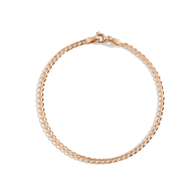 Medium Curb Chain Bracelet Vermeil 14K Rose Gold