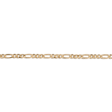 Large Gold Figaro Chain Bracelet Vermeil 14K Yellow Gold First