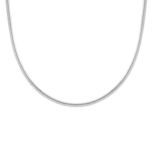 Omega Chain Necklace Vermeil White Gold 4mm First