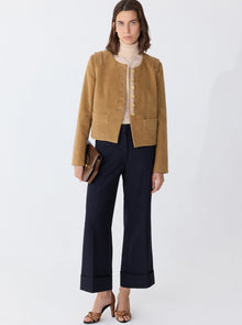 Aubrey Cropped Jacket | Camel