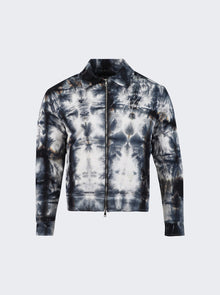 Men | NAHMIAS | Padded Zip Jacket Blue Tie Dye