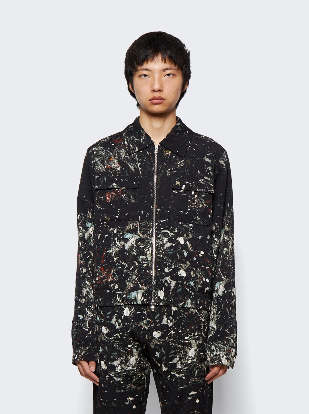 Men | Amiri | Paint Splatter Blouson Black